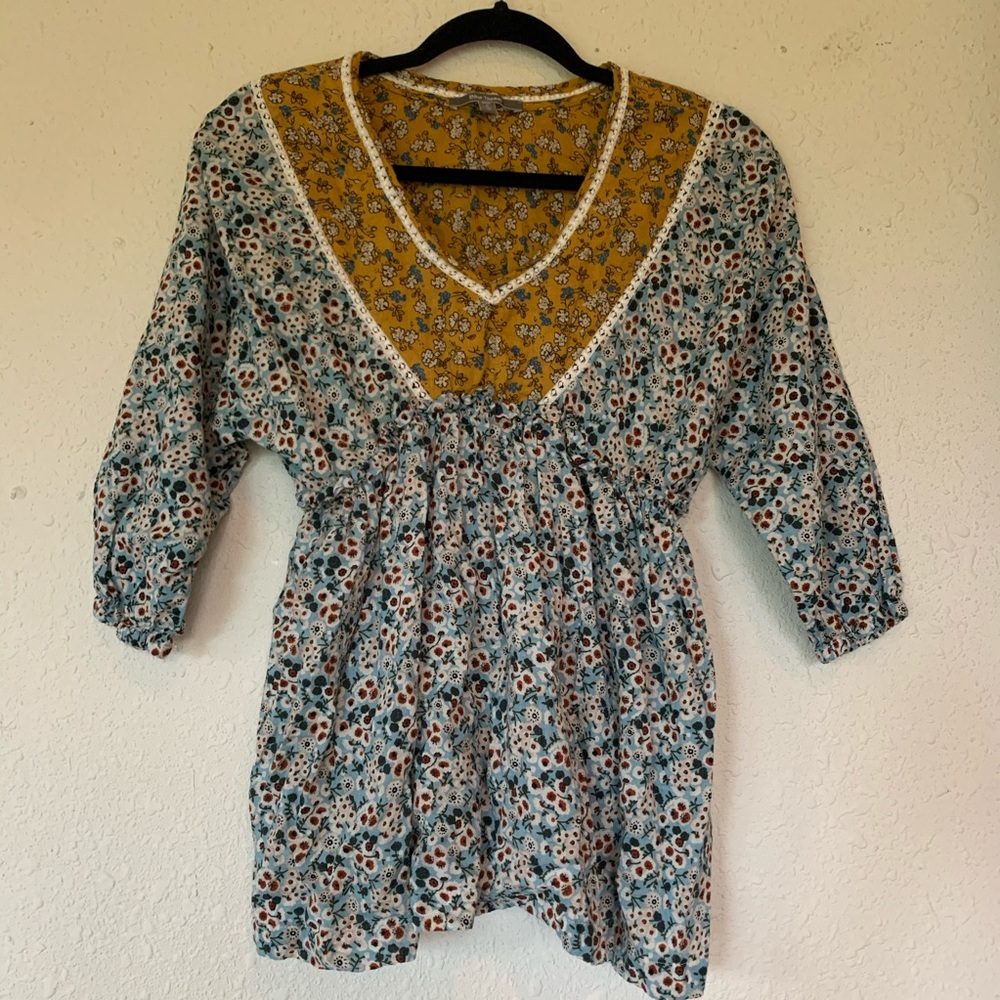 Blue Tassel Vienna Top